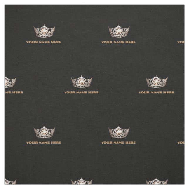 Miss America style Crown Custom Fabric (Swatch)