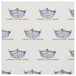 Miss America style Crown Custom Fabric