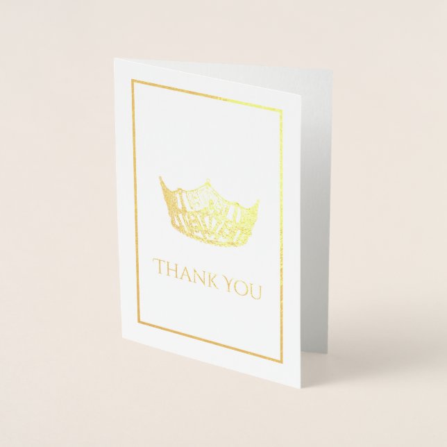 Miss America Style Crown  Foil Card (Front)