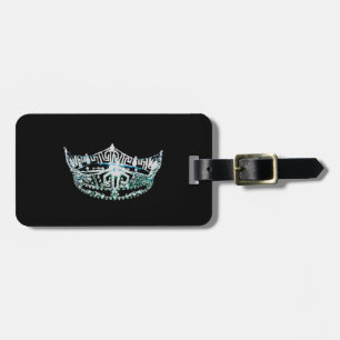 Miss America style Crown Luggage Tag