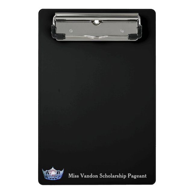Miss America Style Crown Mini Clipboard (Front)