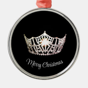 Miss America Style Crown Ornament