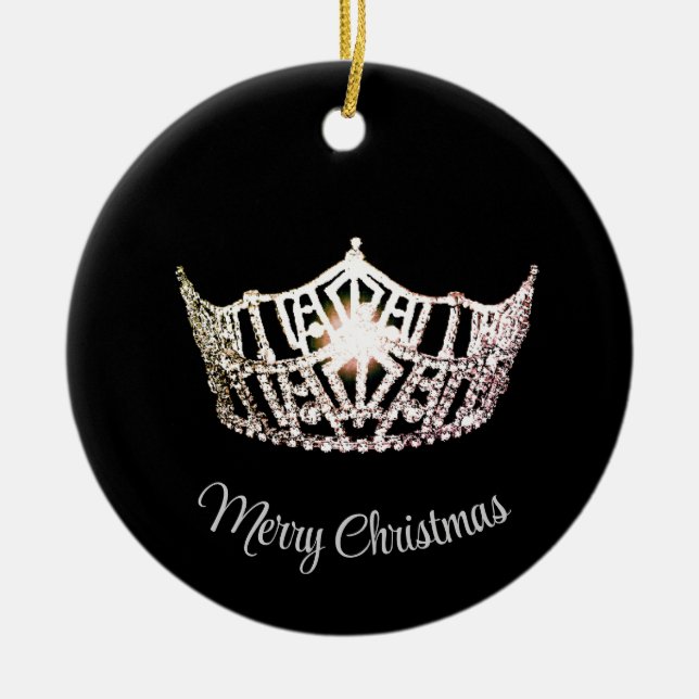 Miss America Style Crown Ornament (Front)