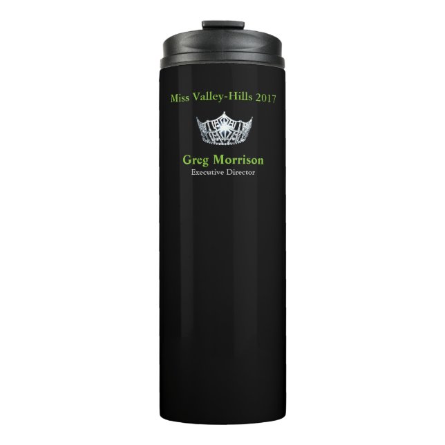Miss America style Crown Thermal Tumbler (Front)