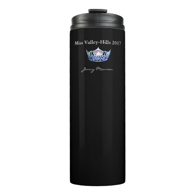 Miss America style Crown Thermal Tumbler (Front)