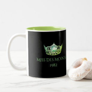 Miss America style Custom Name Lime Crown Mug