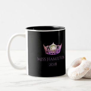 Miss America style Custom Name Orchid Crown Mug