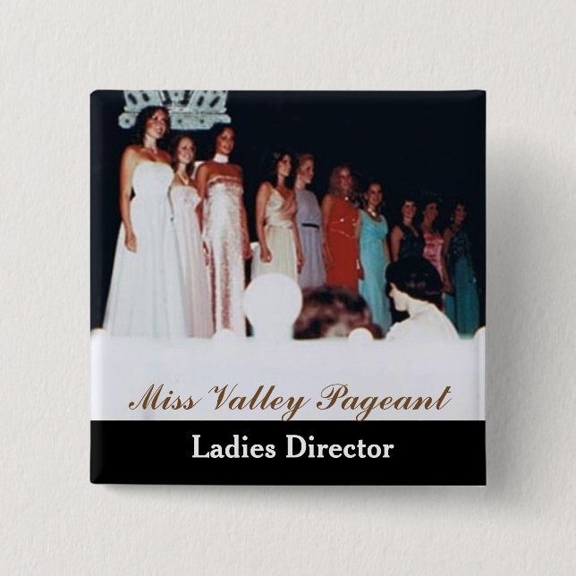 Miss America Style Custom Pageant Buttons (Front)