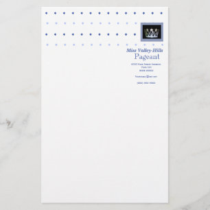 Miss America style Diamond & Crown Stationery