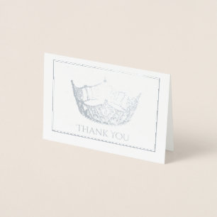 Miss America Style Foil Crown Mini Card