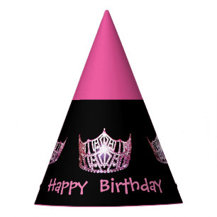 Miss America style Girls Crown Party Hat