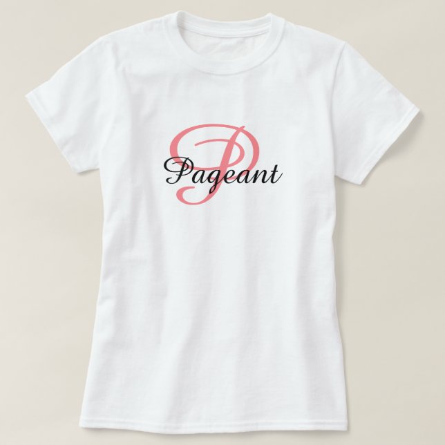 Miss America style Monogram Pageant Top (Design Front)
