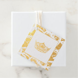 Miss America Style Pageant Crown Favour Tags