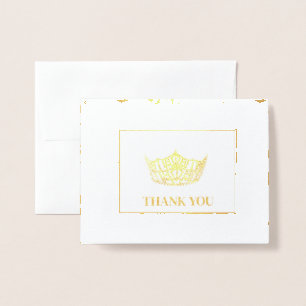 Miss America Style Pageant Crown Foil Card