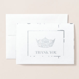 Miss America Style Pageant Crown Foil Card