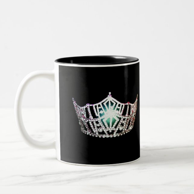 Miss America style Pageant Crown  Mug (Left)