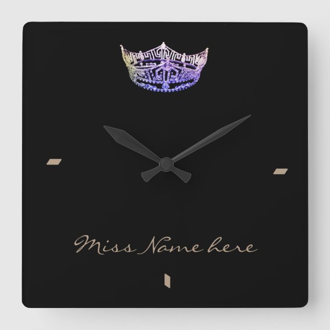 Miss America style Violet Crown Horloge (Recto)