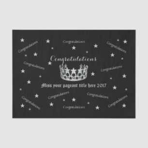 Miss America USA Congratulations Tissue Paper