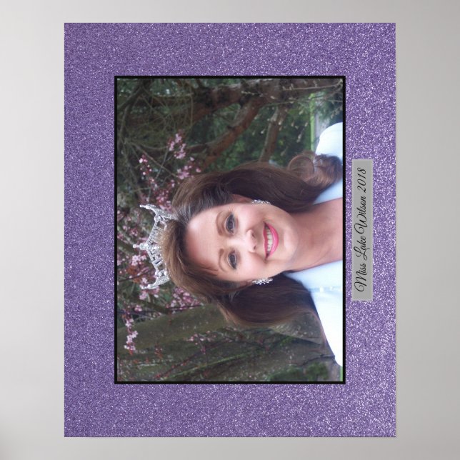 Miss America USA Custom Glitter Poster Portrait (Front)