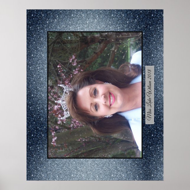 Miss America USA Custom Glitter Poster Portrait (Front)