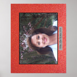 Miss America USA Custom Glitter Poster Portrait