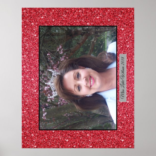 Miss America USA Custom Parties scintillant Poster (Devant)