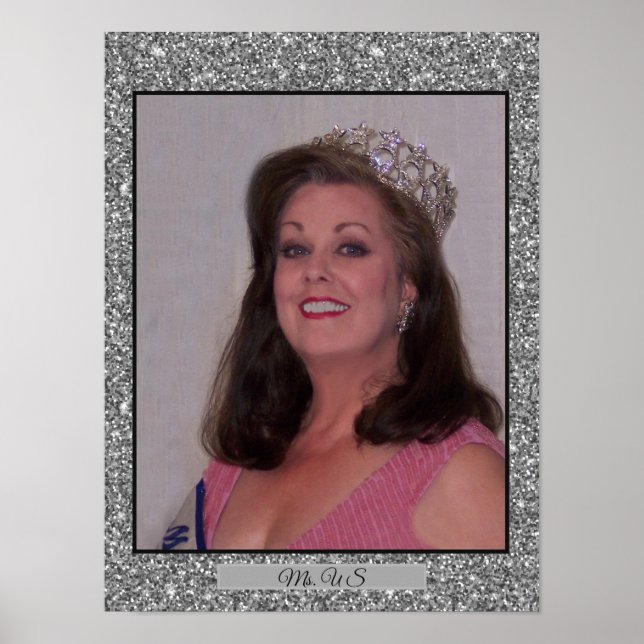 Miss America USA Glitter Personal Portrait Poster (Front)