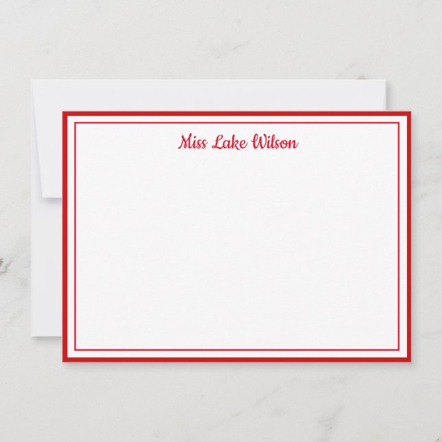 Miss America USA Pageant Custom Note Card (Front)