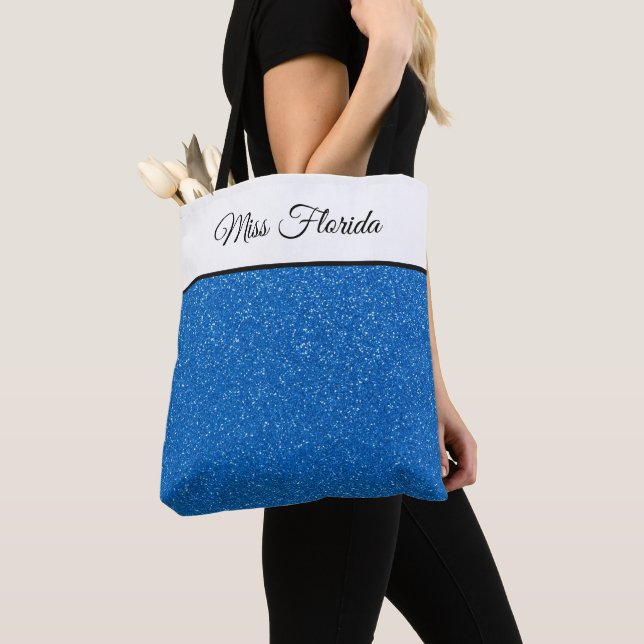 Miss America USA Pageant Faux Glitter Tote Bag (Close Up)