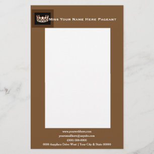 Miss America USAstyle Bold Boxes Custom Letterhead