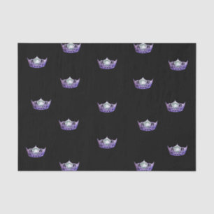 Miss America Violet Crown Tissue Paper