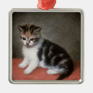 Miss Ann White's Kitten, 1790 Metal Ornament