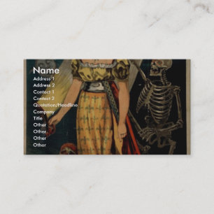 Miss Baldwin, 'A Morden Witch endor' Vintage Theat Business Card