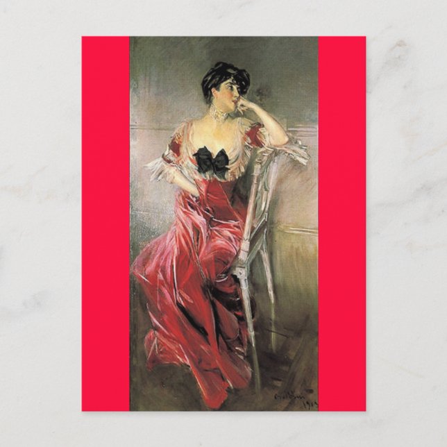Miss Bell - Giovanni Boldini Postcard (Front)