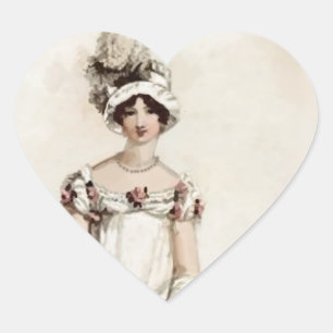 “Miss Bennet” Heart Sticker