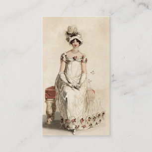 “Miss Bennet” on cream Business Card