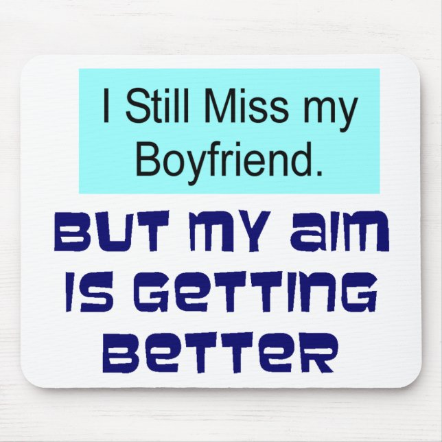 Miss Boyfriend Mouse Pad (Front)