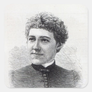 Miss Charlotte Robinson Square Sticker