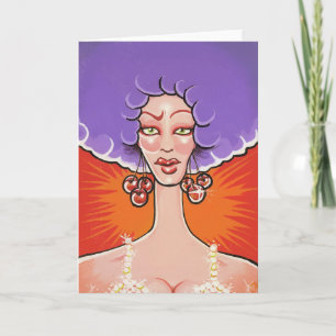 Miss Cherry greeting card