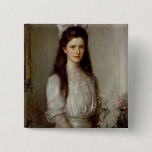 Miss Christian Elspeth Mallock 2 Inch Square Button