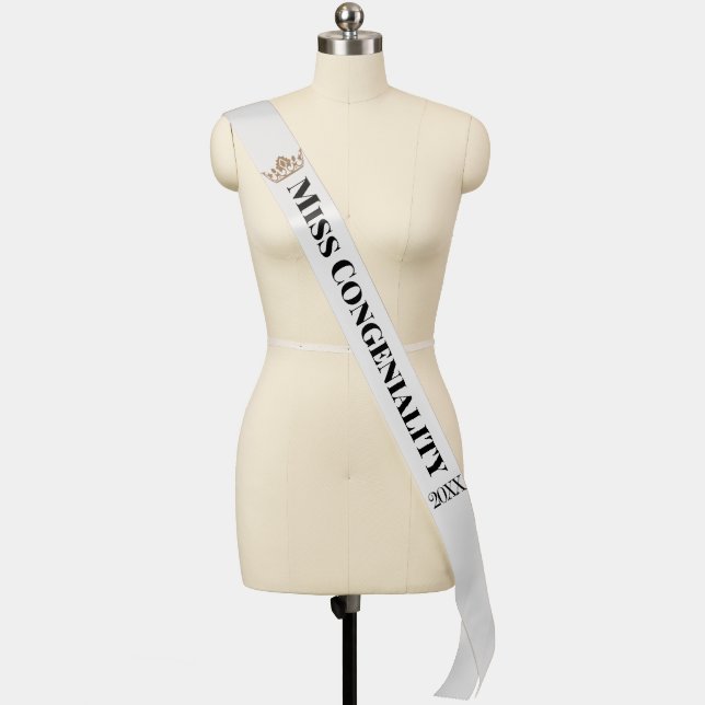 Miss Congeniality Custom Pageant Event Sash (Mannequin)