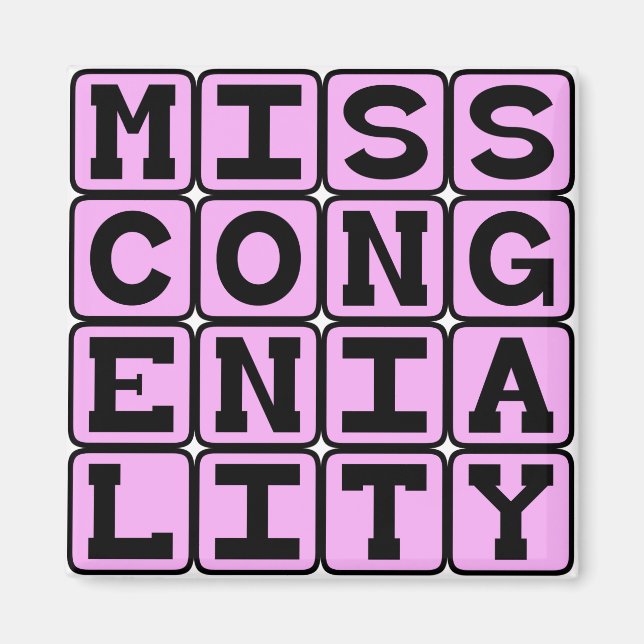 Miss Congeniality, Pageant Prize Magnet (Front)