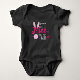 MISS COTTONTAIL BABY ONEISE WITH NAME. BODYSUIT