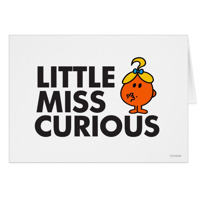 Miss Curious | Black Lettering (Devant horizontal)