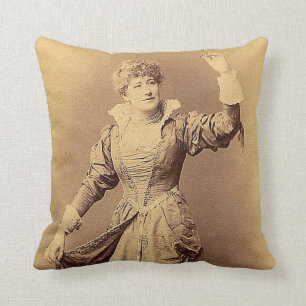 Miss Ellen Terry as Beatrice Throw Pillow