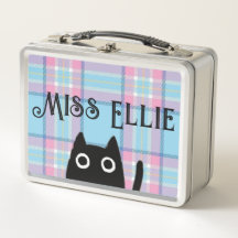 Miss Ellie and Cat Stainless Steel Lunchbox