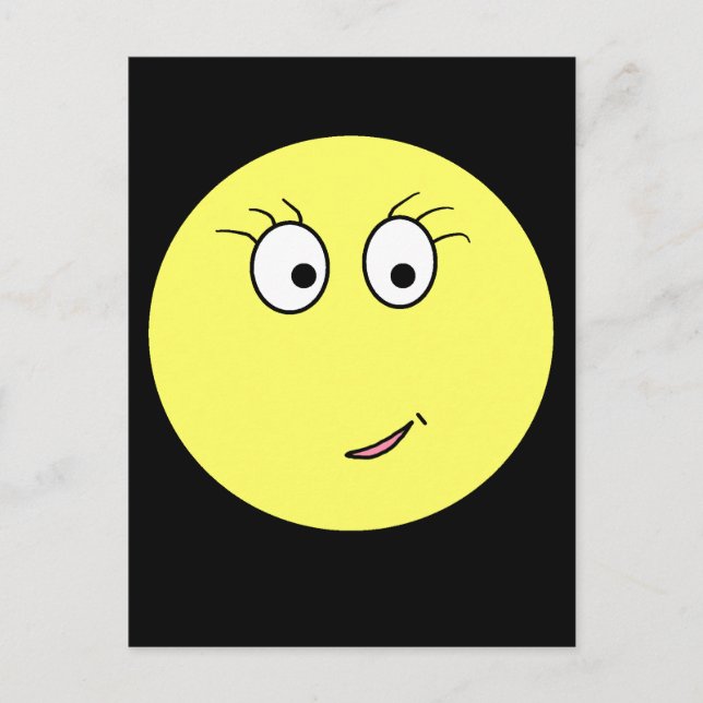 Miss Emoticon Postcard (Front)