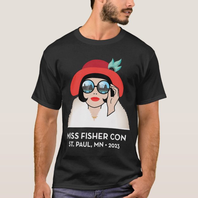 Miss Fisher Con 2023 - reverse T-Shirt (Front)