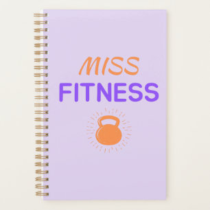 Miss Fitness Agenda. Sport gift idea Planner