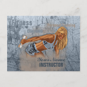 Miss Fitness II - Postcard